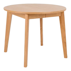 Table à manger ronde à rallonge en chêne 95cm Woodyou - Custom form