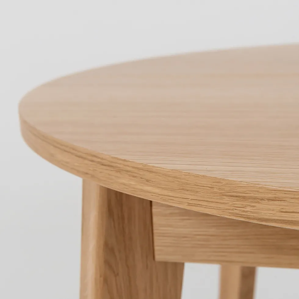 Table à manger ronde à rallonge en chêne 95cm Woodyou - Custom form