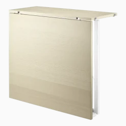 Table pliante en frêne et pieds blancs en acier - String furniture