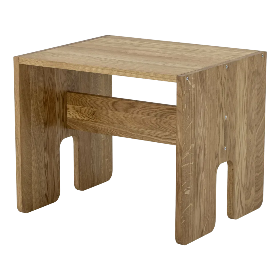 Table pour enfants en chêne marron 50 cm Bas - Bloomingville Mini
