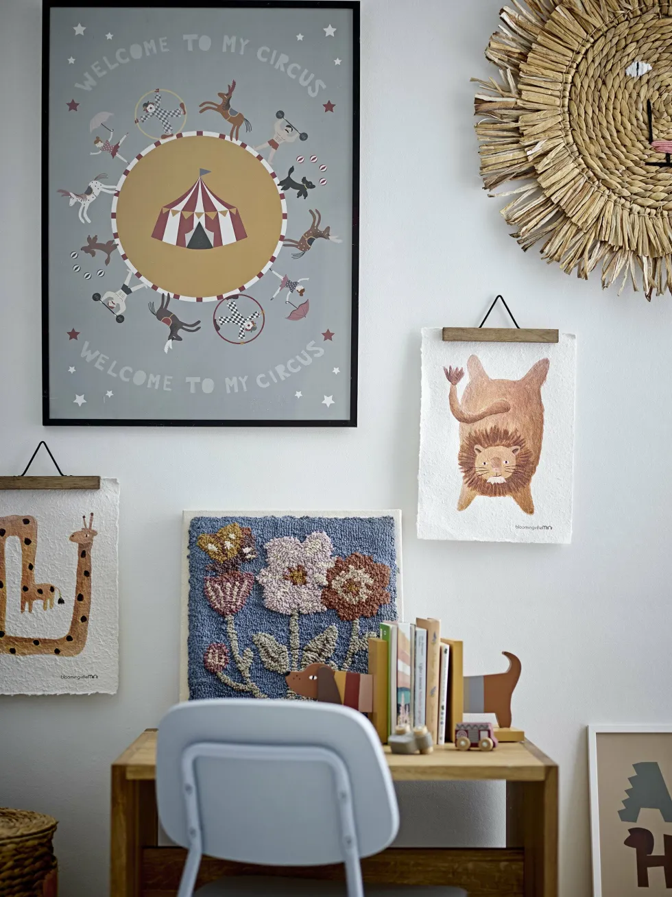 Table pour enfants en chêne marron 50 cm Bas - Bloomingville Mini
