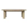 Table à rallonge en hêtre beige 2 places Bevel - Ferm Living