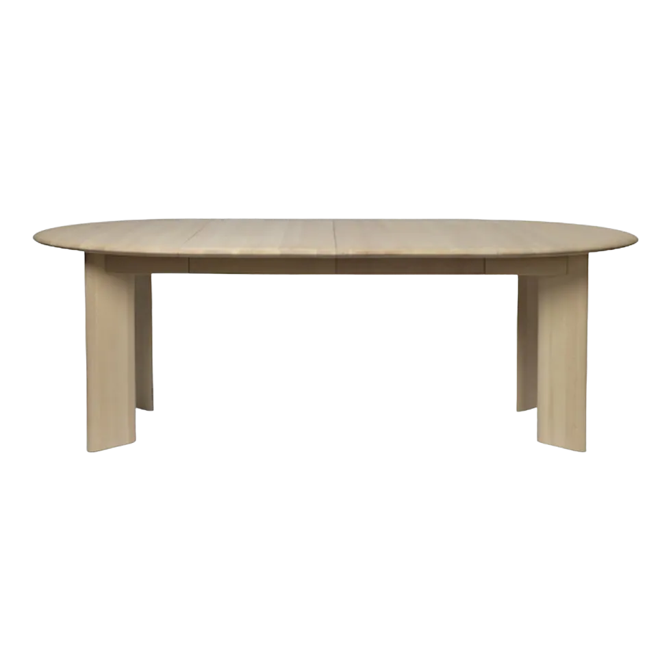 Table à rallonge en hêtre beige 2 places Bevel - Ferm Living