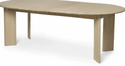 Table à rallonge en hêtre beige 2 places Bevel - Ferm Living