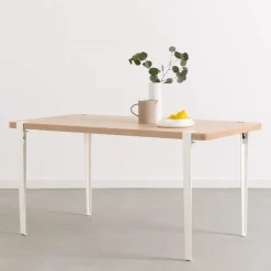 Table rectangulaire avec pieds blanc nuage 75 cm Baltazar - TIPTOE