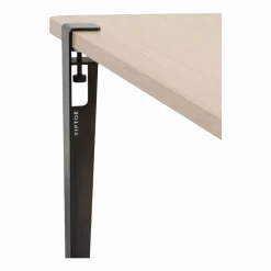 Table rectangulaire avec pieds en acier patiné 75 cm Baltazar - TIPTOE