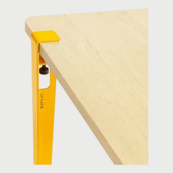 Table rectangulaire avec pieds jaune tournesol 75 cm Baltazar - TIPTOE