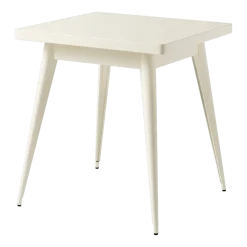 Table rectangulaire en acier blanc perlé 70x70cm 55 - Tolix