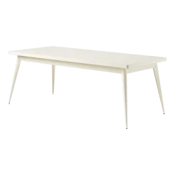 Table rectangulaire en acier blanc perlé 200x95cm 55 - Tolix