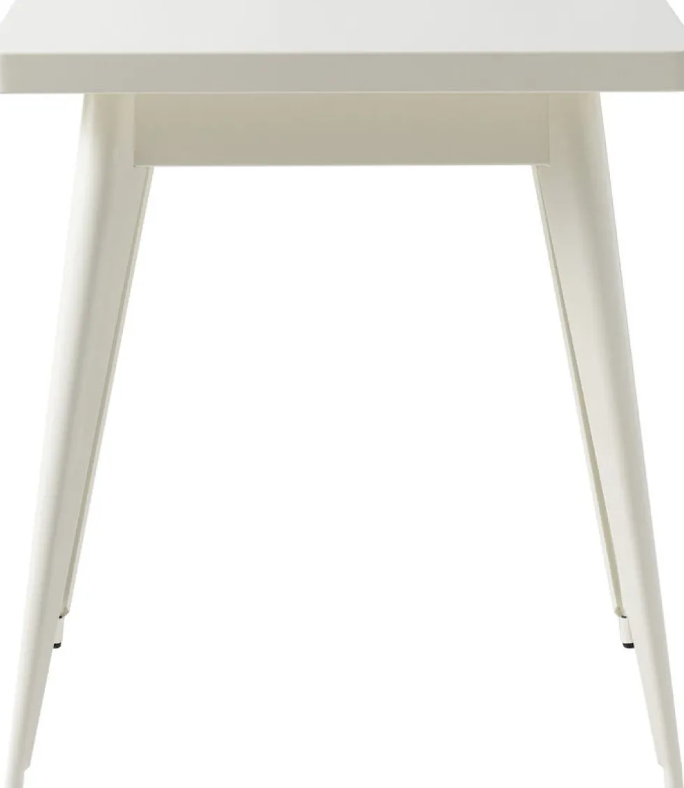 Table rectangulaire en acier blanc pur 70x70cm 55 - Tolix