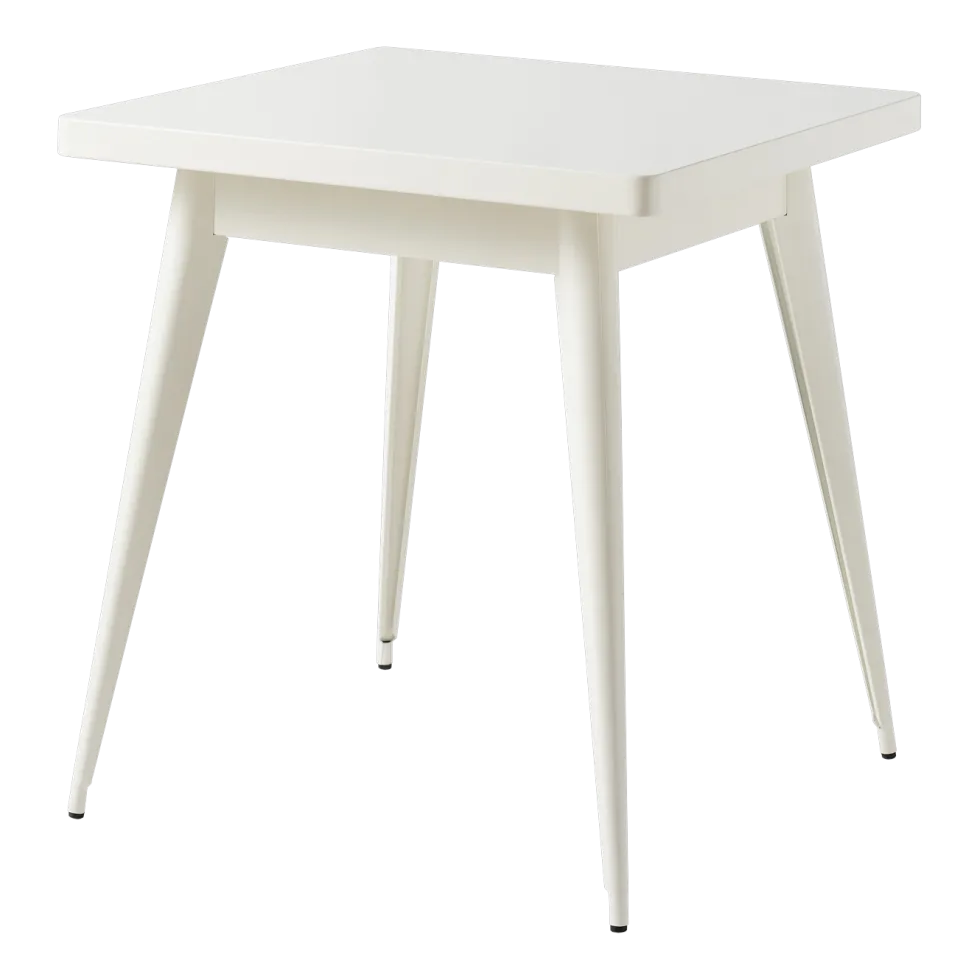 Table rectangulaire en acier blanc pur 70x70cm 55 - Tolix