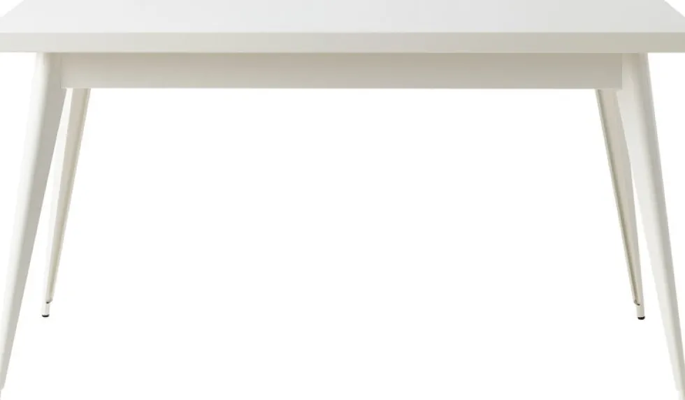 Table rectangulaire en acier blanc pur 140x80cm 55 - Tolix