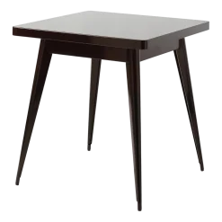 Table rectangulaire en acier brun noir 70x70cm 55 - Tolix
