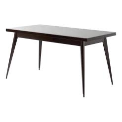 Table rectangulaire en acier brun noir 140x80cm 55 - Tolix