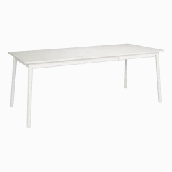 Table rectangulaire en bouleau blanc 140 x 90 cm ZigZag - Hans K