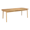 Table rectangulaire en chêne huilé massif 162 x 100 cm Rainbow - Hans K
