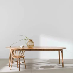 Table rectangulaire en chêne huilé massif 205 x 100 cm Rainbow - Hans K