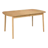 Table rectangulaire en chêne huilé massif 142 x 90 cm Rainbow - Hans K