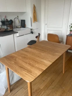 Table rectangulaire en chêne huilé 127 x 75 cm ZigZag Modèle d'exposition - Hans K
