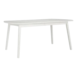 Table rectangulaire en MDF et bouleau massif blanche 162 x 100 cm Rainbow - Hans K