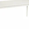 Table rectangulaire en MDF et bouleau massif blanc 142 x 90 cm Rainbow - Hans K