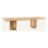 Table rectangulaire en placage chêne naturel 278x109cm Androgyne - Audo