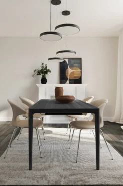 Table rectangulaire extensible en chêne noir 200/300 x 90 cm Heart'n'Soul - UMAGE