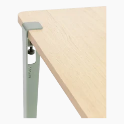 Table rectangulaire XL Brixton pieds gris eucalyptus 75 cm - TIPTOE