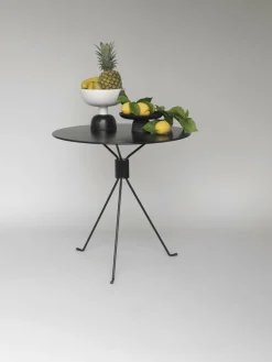 Table ronde de jardin en acier blanc 75 cm Bond - Cools Collection