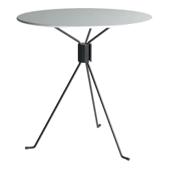 Table ronde de jardin en acier blanc 90 cm Bond - Cools Collection