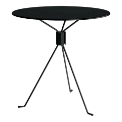 Table ronde de jardin en acier noir 90 cm Bond - Cools Collection