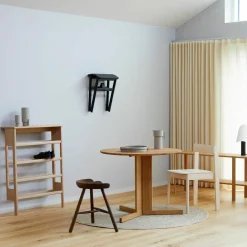 Table ronde en chêne blanc huilé 75 cm Trefoil - Form & Refine