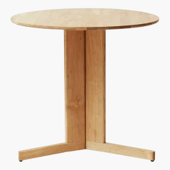 Table ronde en chêne blanc huilé 75 cm Trefoil - Form & Refine
