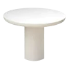 Table ronde enduit à la chaux blanc 115cm Piastro - Pomax