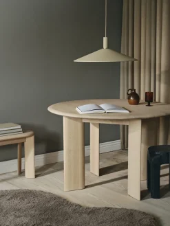 Table ronde en hêtre huilé blanchi 117 cm Bevel - Ferm Living