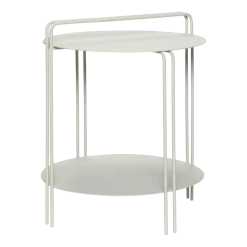 Table ronde en métal gris clair - Hübsch