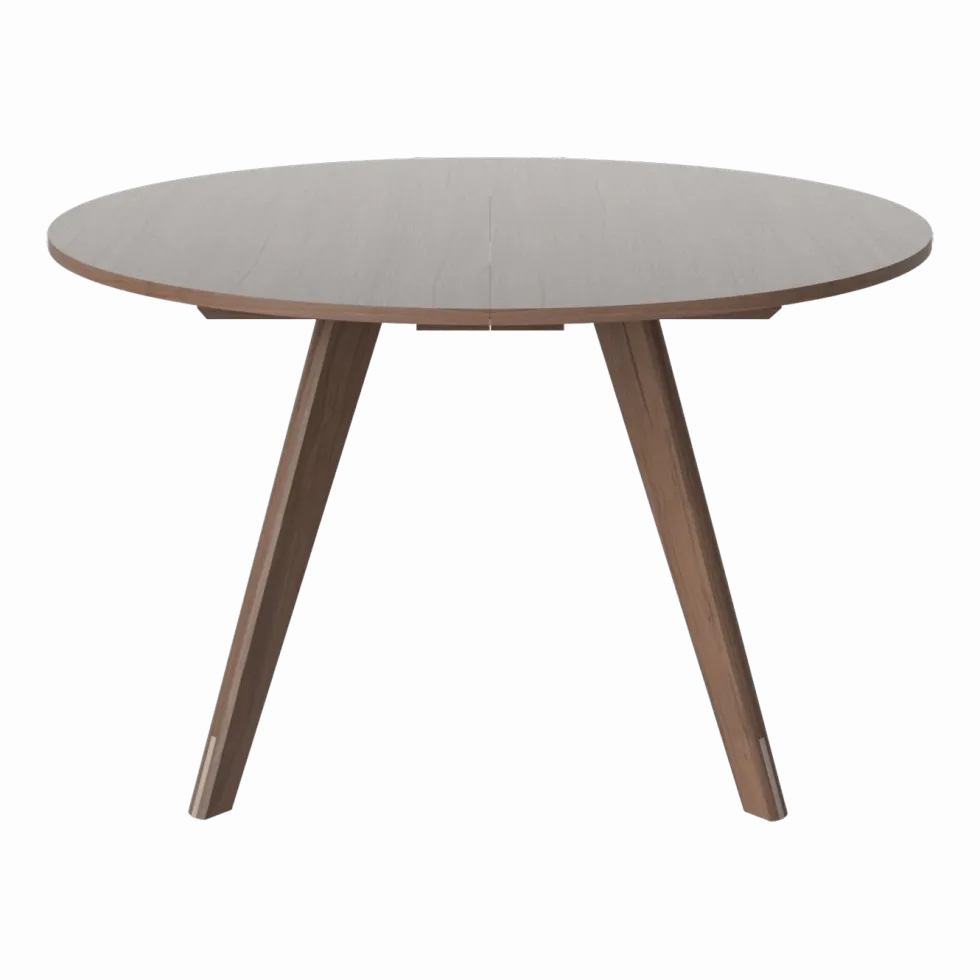Table ronde en noyer massif huilé 123,5 cm New Mood - Bolia