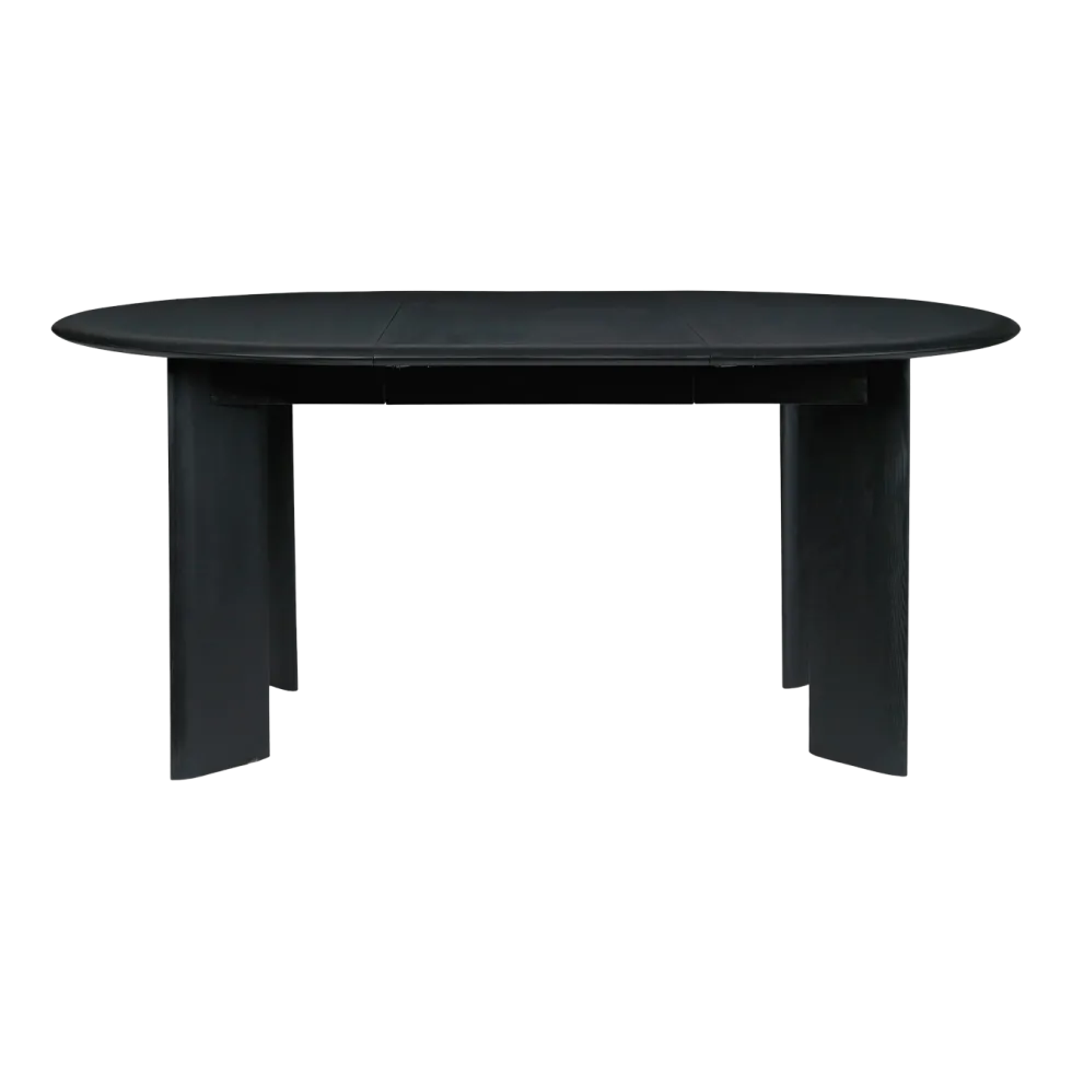 Table ronde extensible en hêtre huilé noir 117 cm Bevel - Ferm Living
