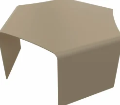 2 Tables basses en acier blanc et sable Ponant - Matière Grise