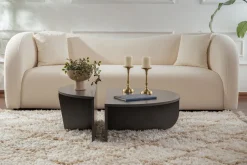 Tables basses en bois anthracite Orion - Home Design