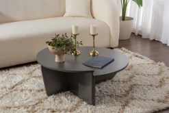 Tables basses en bois anthracite Orion - Home Design