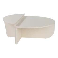 Tables basses en bois blanc Orion - Home Design