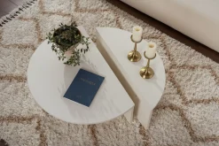 Tables basses en bois blanc Orion - Home Design