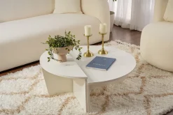 Tables basses en bois blanc Orion - Home Design