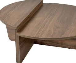 Tables basses en bois foncé Orion - Home Design