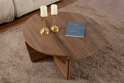Tables basses en bois foncé Orion - Home Design