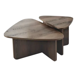 Tables basses en bois marron foncé Ballare - Home Design