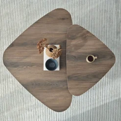 Tables basses en bois marron foncé Ballare - Home Design