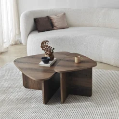 Tables basses en bois marron foncé Ballare - Home Design
