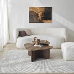 Tables basses en bois marron foncé Ballare - Home Design